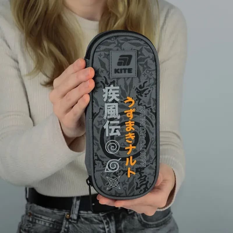 Пенал школьный Kite 599-2 Naruto Shippuden Серый (NR25-599-2)