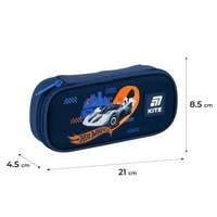 Пенал школьный Kite 662-2 Hot Wheels Синий (HW25-662-2)