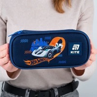 Пенал школьный Kite 662-2 Hot Wheels Синий (HW25-662-2)