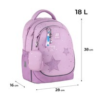 Школьный рюкзак Kite Education 700 Shining Star 18л Розовый (K25-700M-2)