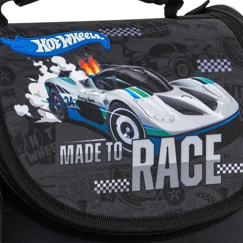 Школьный каркасный рюкзак Kite Education 501 Hot Wheels 11.5л Черный (HW25-501S)