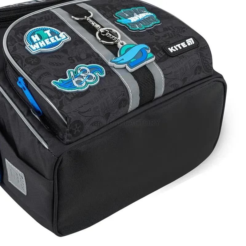 Школьный каркасный рюкзак Kite Education 501 Hot Wheels 11.5л Черный (HW25-501S)