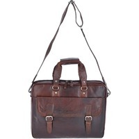 Мужская кожаная сумка Ashwood F83 для ноутбука 15.6 Brandy (F83 BRANDY)