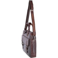Мужская кожаная сумка Ashwood F83 для ноутбука 15.6 Brandy (F83 BRANDY)