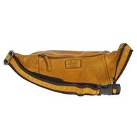 Поясная кожаная сумка Ashwood D102 Yellow (D102 YELLOW)