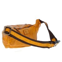 Поясная кожаная сумка Ashwood D102 Yellow (D102 YELLOW)