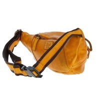 Поясная кожаная сумка Ashwood D102 Yellow (D102 YELLOW)