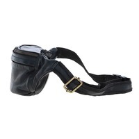 Поясная кожаная сумка Ashwood D102 Black (D102 BLK)