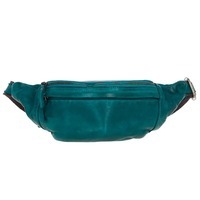 Поясная кожаная сумка Ashwood D102 Teal (D102 TEAL)