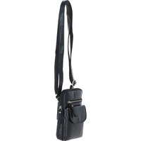 Мужская кожаная сумка Ashwood G11 Black (G11 BLK)