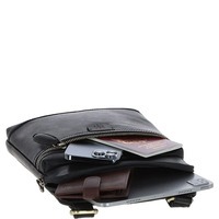 Мужская кожаная сумка Ashwood T71 Black (T71 BLK)