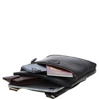 Мужская кожаная сумка Ashwood T71 Black (T71 BLK)