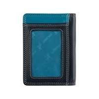 Кожаный кошелек-картхолдер Visconti RB111 Madagascar Blue Multi (RB111 BLUE M)