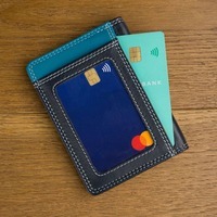 Кожаный кошелек-картхолдер Visconti RB111 Madagascar Blue Multi (RB111 BLUE M)