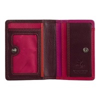Кожаный кошелек-картхолдер Visconti RB111 Madagascar Plum Multi (RB111 PLUM M)
