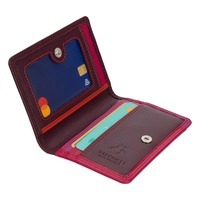 Кожаный кошелек-картхолдер Visconti RB111 Madagascar Plum Multi (RB111 PLUM M)