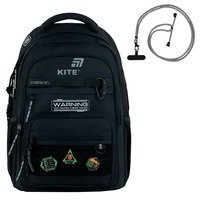 Рюкзак молодежный Kite Education teens 1019L-2, 21л Черный (K25-1019L-2)