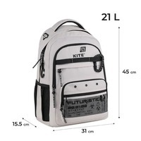 Рюкзак молодежный Kite Education teens 1019L-3, 21л Бежевый (K25-1019L-3)