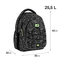 Рюкзак подростковый Kite Education teens 8001L-1 25.5л Черный принт (K25-8001L-1)