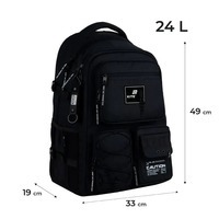 Рюкзак молодежный Kite Education teens 1018XL-1 24л Черный (K25-1018XL-1)