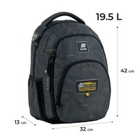 Школьный рюкзак Kite Education teens 905M Transformers 19.5л Серый (TF25-905M)
