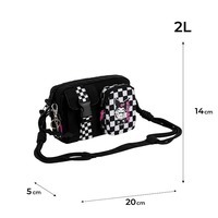 Сумка-кросбоди молодежная Kite Education teens Kuromi 2л Черный (HK25-2522)