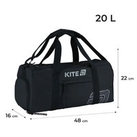 Спортивная сумка Kite Education teens 20л Черный (K25-2530-1)