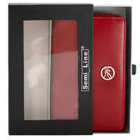 Кошелек женский кожаный Semi Line RFID Red на молнии (DAS303160)