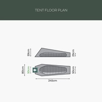 Палатка одноместная Highlander Falcon Bivi Tent Pine Green (931680)