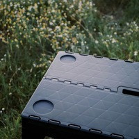 Стол кемпинговый Tribe Camp Table High пластиковый 70x44.5x55 см Black (T-EF-0004-black)