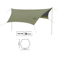 Тент со стойками Tramp Lite Tent green 440x440 см (UTLT-034)