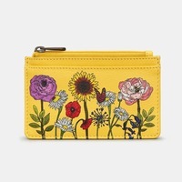 Кардхолдер кожаный Yoshi Y1219 Morton Wildflowers (Y1219 WILDFLR 38)