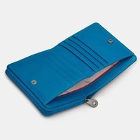 Женский кожаный кошелек Yoshi Y1261 Peacock Plume Petrol Blue (Y1261 PCK 48)