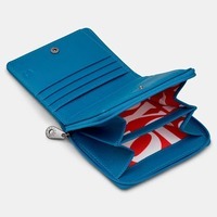 Женский кожаный кошелек Yoshi Y1261 Peacock Plume Petrol Blue (Y1261 PCK 48)