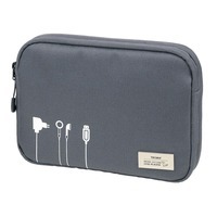 Органайзер для кабелей Troika Blue Cycle Tech Pouch 2 серый (BCO64/GY) 