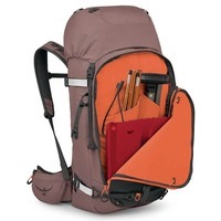 Туристический рюкзак лыжный Osprey Sopris 45 magma brown/raven black (009.4098)