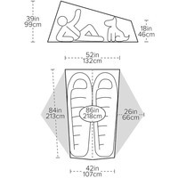 Палатка двухместная Big Agnes Tiger Wall UL2 mercury/evening primrose (021.0284)