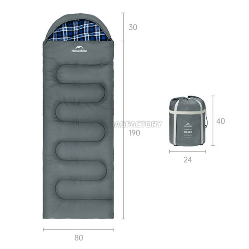 Спальный мешок Naturehike Clear Sky CNK2450WS042 серый 220 см (6927595792049)