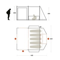 Палатка пятиместная Ferrino Join 5 Sand (931774)