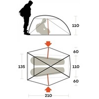 Палатка двухместная Ferrino Nemesi 2 Pro Green (931777)