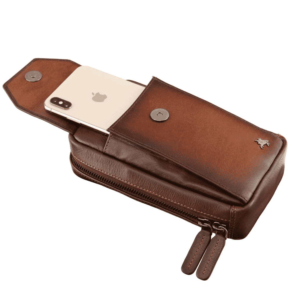 Мужская кожаная сумка Visconti AT45 Alex Burnish Tan (AT45 B/TAN)