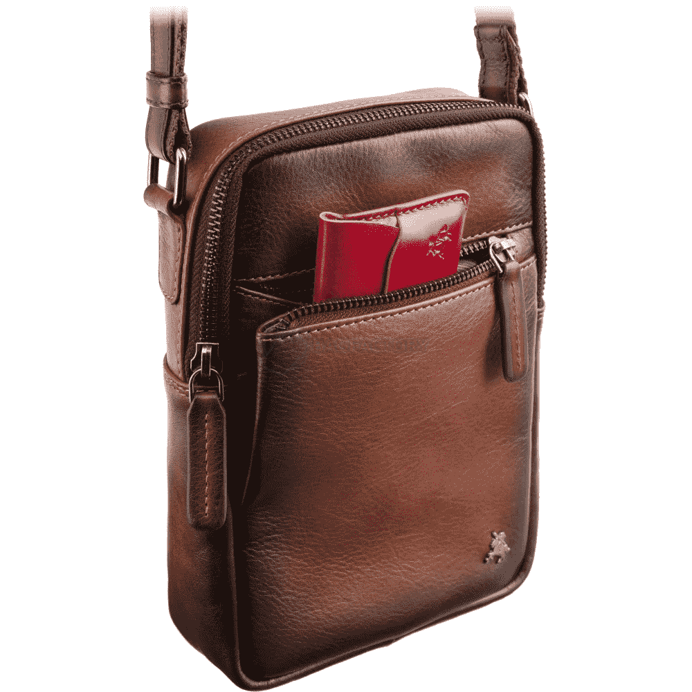 Мужская кожаная сумка Visconti AT43 Gianni Burnish Tan ( AT43 B/TAN)