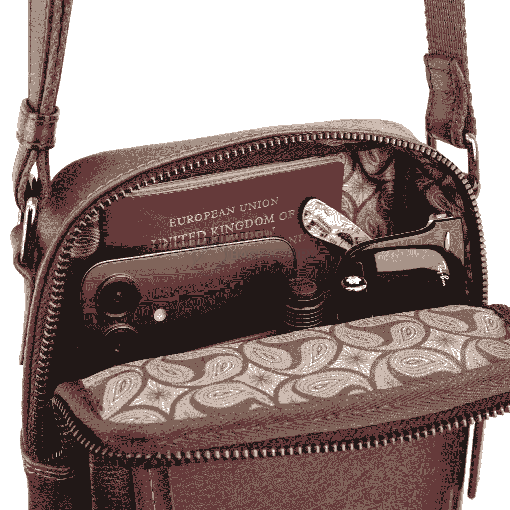 Мужская кожаная сумка Visconti AT43 Gianni Burnish Tan ( AT43 B/TAN)