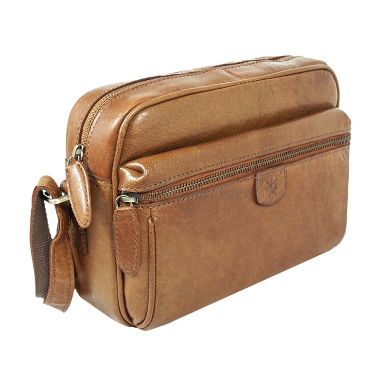 Сумка кожаная через плечо Ashwood T72 Honey (T72 HONEY)