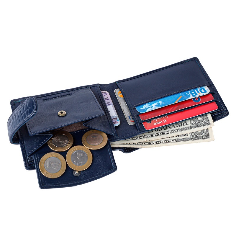 Кошелек мужской Hammonds Flycatcher HF502 Croc Blue (HF502_CROC-PLN_BU)