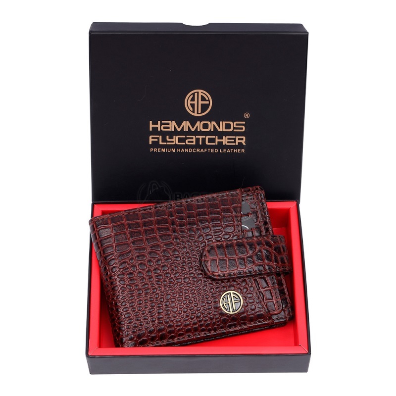 Кошелек мужской Hammonds Flycatcher HF502 Croc Brown (HF502_CROC-PLN_BRN)